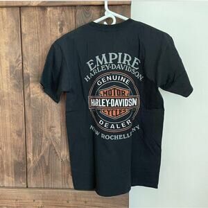Harley Davidson Tshirt Men’s Small Empire New Rochelle NY black Crewneck 2014